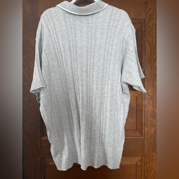 NWT AE WEEKEND TIPPED SWEATER POLO SHIRT - Picture 4 of 5